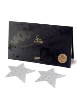 Bijoux Indiscrets Flash Star Glitter Nipple Reusable Covers -Underwear Specialty Store 2010157.silver bijoux indiscrets flash star silver nipple sticker bedroom fun accessories sexy lingerie b