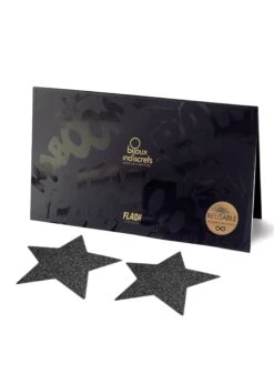 Bijoux Indiscrets Flash Star Glitter Nipple Reusable Covers -Underwear Specialty Store 2010300.bk bijoux indiscrets flash star black nipple sticker bedroom fun accessories sexy lingerie b