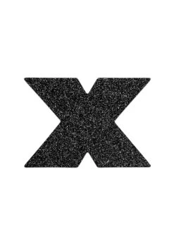 Bijoux Indiscrets Flash Cross Glitter Reusable Pasties -Underwear Specialty Store 2010713.bk bijoux indiscrets flash cross nipple cover stickers reusable lingerie accessories b 1