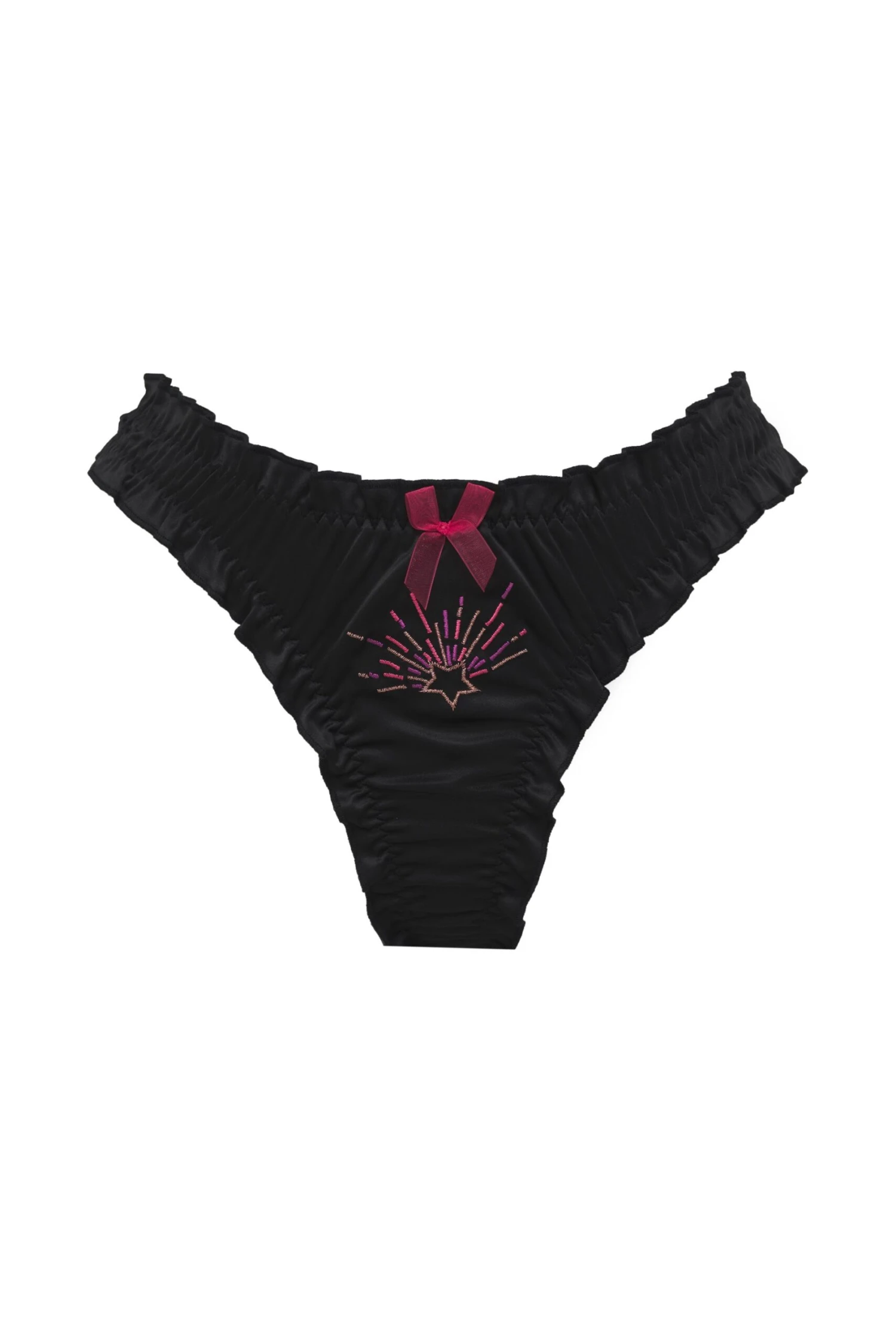 Satin Ruffle Thong & Scrunchie Set 7 Satin Ruffle Thong & Scrunchie Set - Image 5