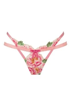Needle Point Roses Thong Panty -Underwear Specialty Store 2022.11.09.ForLoveAndLemons23399