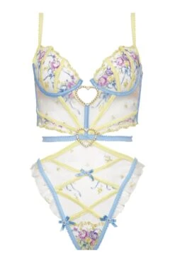 Lavender Meadows Embroidery Teddy 11 Lavender Meadows Embroidery Teddy -Underwear Specialty Store 2022.12.09.ForLove Lemons24878