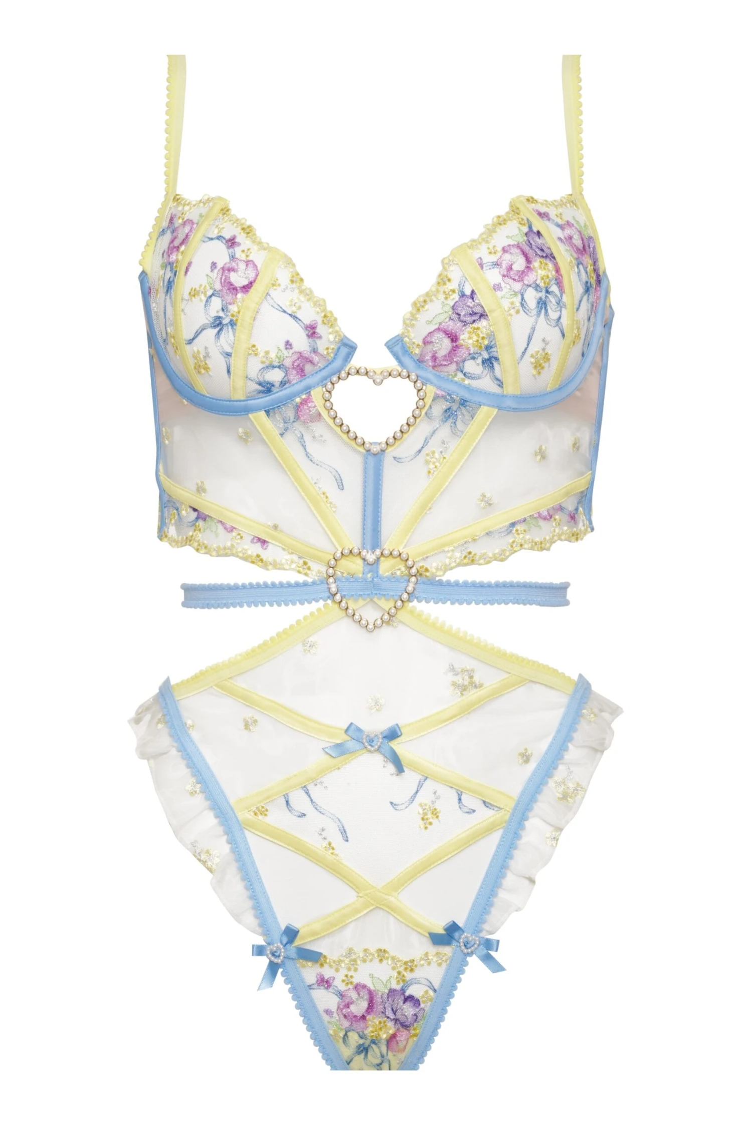 Lavender Meadows Embroidery Teddy 7 Lavender Meadows Embroidery Teddy - Image 5