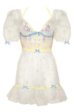 Lavender Meadows Embroidery Slip Dress -Underwear Specialty Store 2022.12.09.ForLove Lemons24892