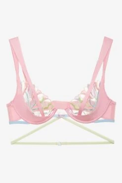 Pastel Tulips Underwire Bra