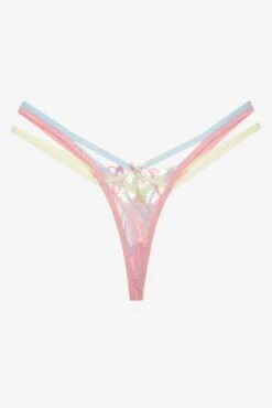 Pastel Tulips Thong Panty