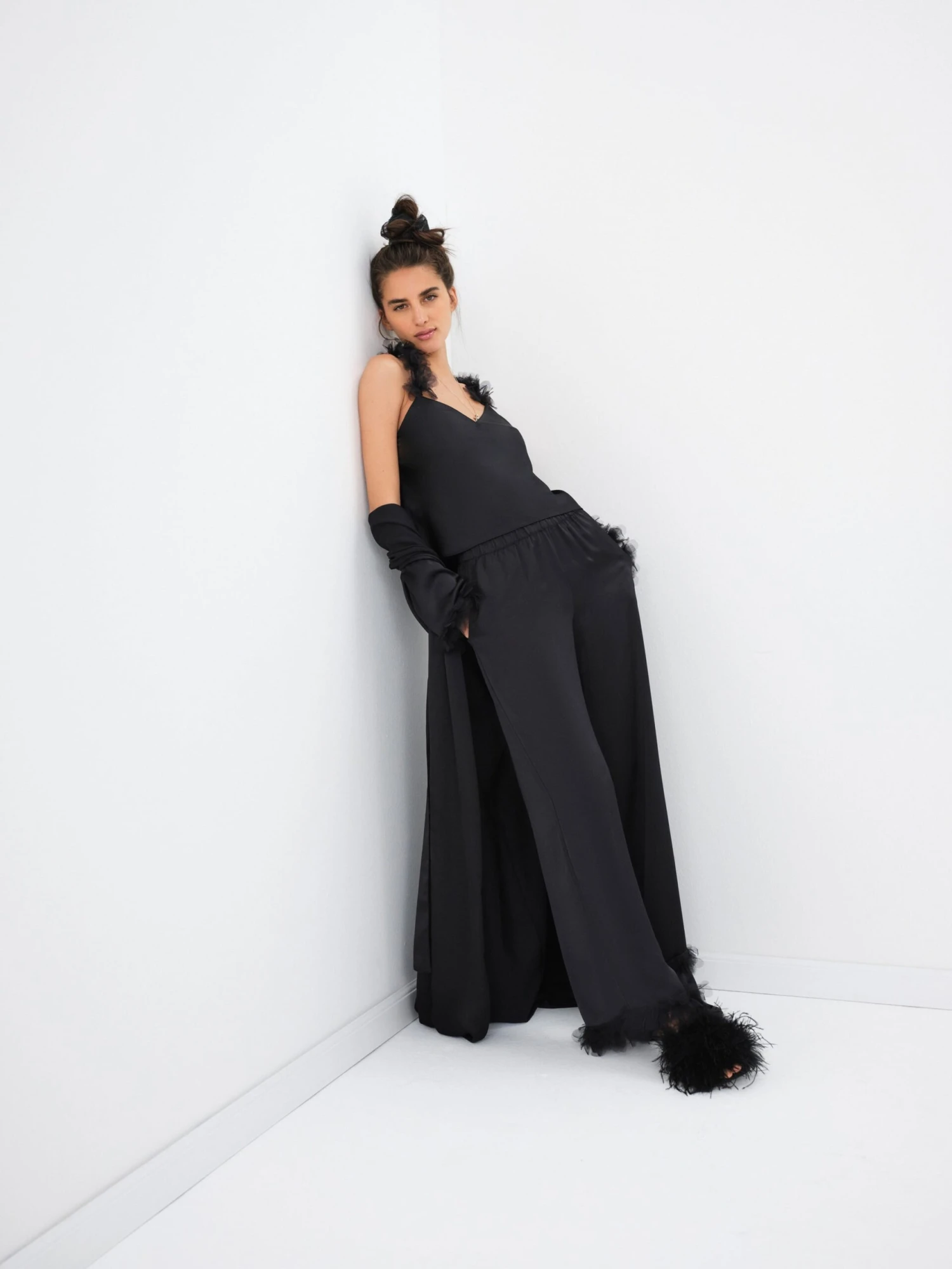 Floral Trim PJ Set 4 Floral Trim PJ Set - Image 2