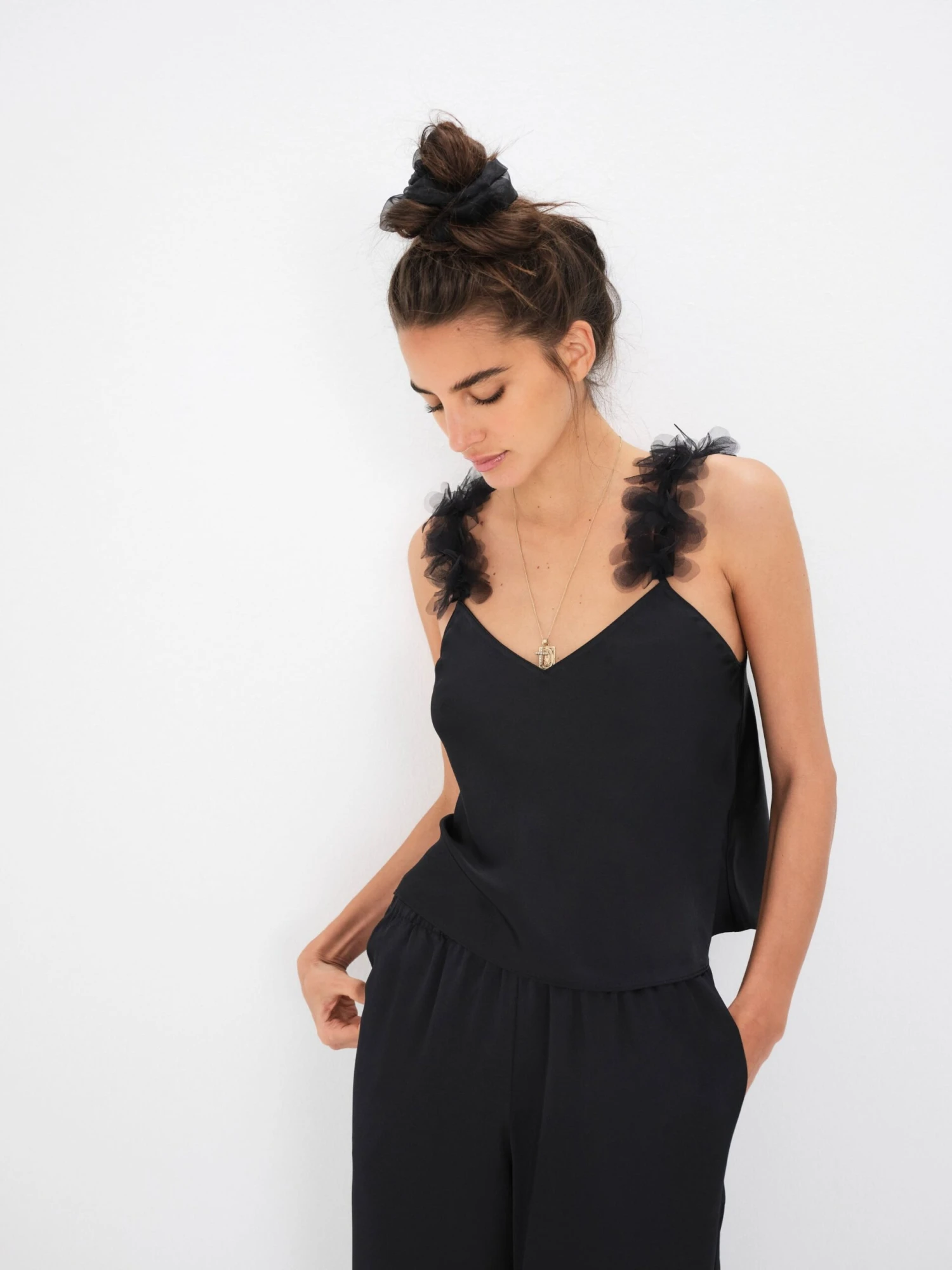 Floral Trim PJ Set 5 Floral Trim PJ Set - Image 3