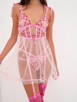 Whimsical Garden Slip Dress -Underwear Specialty Store 220924 BC FLL HO22 VS V DAY LOOK 01 0014