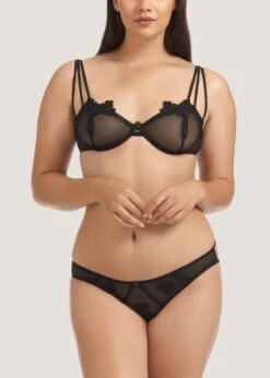 BLUEBELLA Nova Ouvert Brief (Black) -Underwear Specialty Store 31624.BK bluebella nova brief ouvert black sexy lingerie F