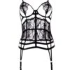 BLUEBELLA Emerson (Black) Basque -Underwear Specialty Store 40404.bk bluebella emerson basque black bodysuit body sexy lingerie a