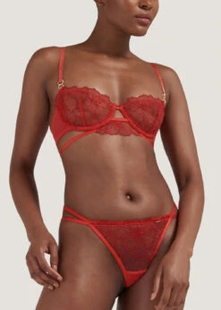 BLUEBELLA Vienna Bra 13 BLUEBELLA Vienna Bra -Underwear Specialty Store 41164 bluebella vienna red bra underwire nonpadded lace plunge sexy lingerie D