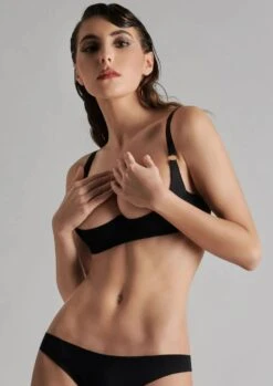 Maison Close Tapage Nocturne 1/4 Cup Bra -Underwear Specialty Store 608084 maison close tapage nocturne 1 4 cup bra nonpadded cupless black sexy lingerie J