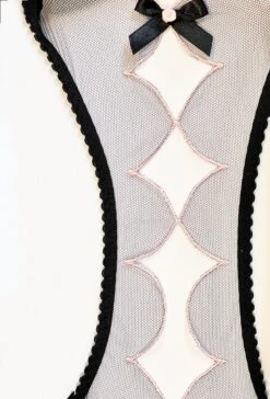 AGENT PROVOCATEUR Lorna Ouvert Brief (Black/Pink) -Underwear Specialty Store OuvertCloseUp