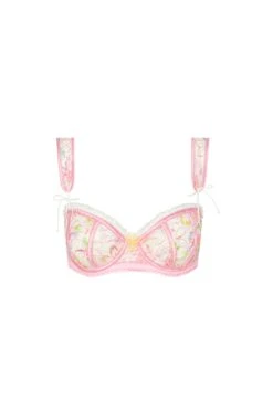 Electric Fields Embroidery Underwire Bra -Underwear Specialty Store SKBR1660 SU22 PINK 0082 2