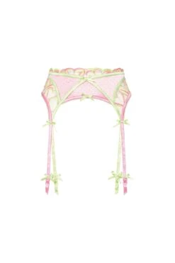 Hugging Hearts Embroidery Garter Belt -Underwear Specialty Store SKGB1217 SU22 PINK 0117