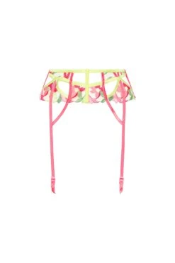 Petunia Embroidery Garter 16 Petunia Embroidery Garter -Underwear Specialty Store SKGB1220 SU22 PINK 0115 2