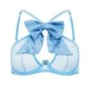 AGENT PROVOCATEUR Oriana High Neck Underwired Bra (Baby Blue) -Underwear Specialty Store agent procateur oriana high neck underwired halterneck bra baby blue bow luxury lingerie A