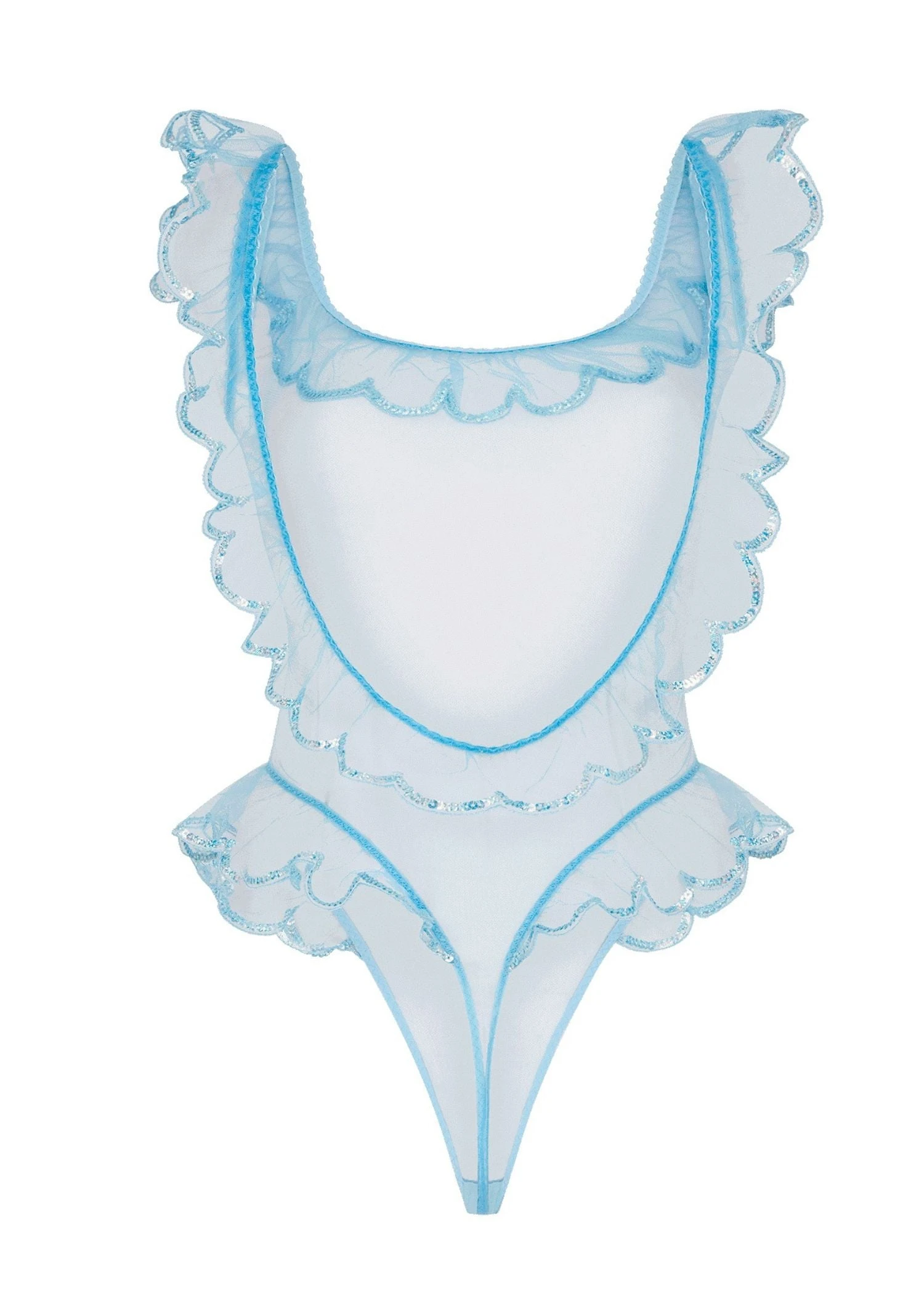 AGENT PROVOCATEUR Lorna Party Body (Baby Blue) 6 AGENT PROVOCATEUR Lorna Party Body (Baby Blue) - Image 4