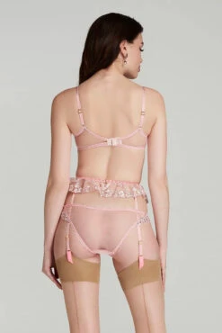 AGENT PROVOCATEUR Adelie Waspie (Baby Pink / Hot Pink) -Underwear Specialty Store agent provocateur adelie waspie suspender pink luxury lingerie B copy