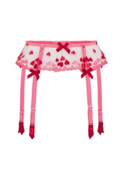 AGENT PROVOCATEUR Cupid Suspender (Red / Pink)