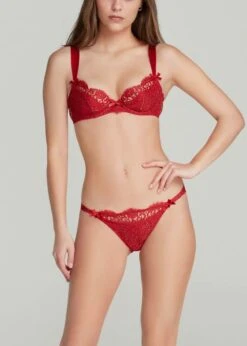 AGENT PROVOCATEUR Kateryna Bra (Red) -Underwear Specialty Store agent provocateur kateryna underwired padded bra red valentines lingerie sexy luxury lingerie D