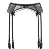AGENT PROVOCATEUR Kiya Suspender (Black) -Underwear Specialty Store agent provocateur kiya suspender black lace luxury lingerie A