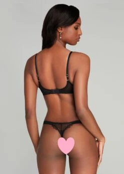 AGENT PROVOCATEUR Kiya Thong (Black) -Underwear Specialty Store agent provocateur kiya thong black lace luxury lingerie C copy