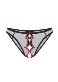 AGENT PROVOCATEUR Lorna Heart Ouvert (Black / Red)