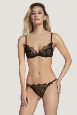 AGENT PROVOCATEUR Lorna Lace Brief (Black) -Underwear Specialty Store agent provocateur lorna lace brief black luxury lingerie D