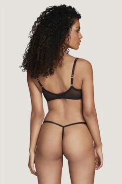 AGENT PROVOCATEUR Lorna Lace Thong (Black) -Underwear Specialty Store agent provocateur lorna lace thong black underwear luxury lingerie C