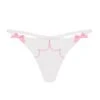 AGENT PROVOCATEUR Lorna Thong (White / Pink) -Underwear Specialty Store agent provocateur lorna thong white pink mesh underwear luxury lingerie A
