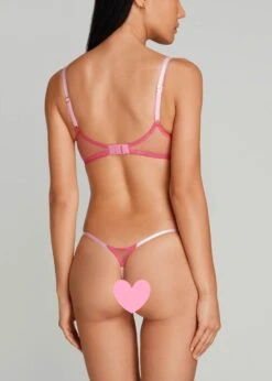AGENT PROVOCATEUR Maysie Thong (Fuchsia / Baby Pink) -Underwear Specialty Store agent provocateur maysie thong underwear valentines lingerie pink luxury lingerie E copy