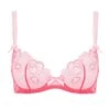 AGENT PROVOCATEUR Maysie Bra (Fuchsia / Baby Pink) 2 AGENT PROVOCATEUR Maysie Bra (Fuchsia / Baby Pink) -Underwear Specialty Store agent provocateur maysie underwired plunge bra non padded valentines lingerie pink luxury lingerie A