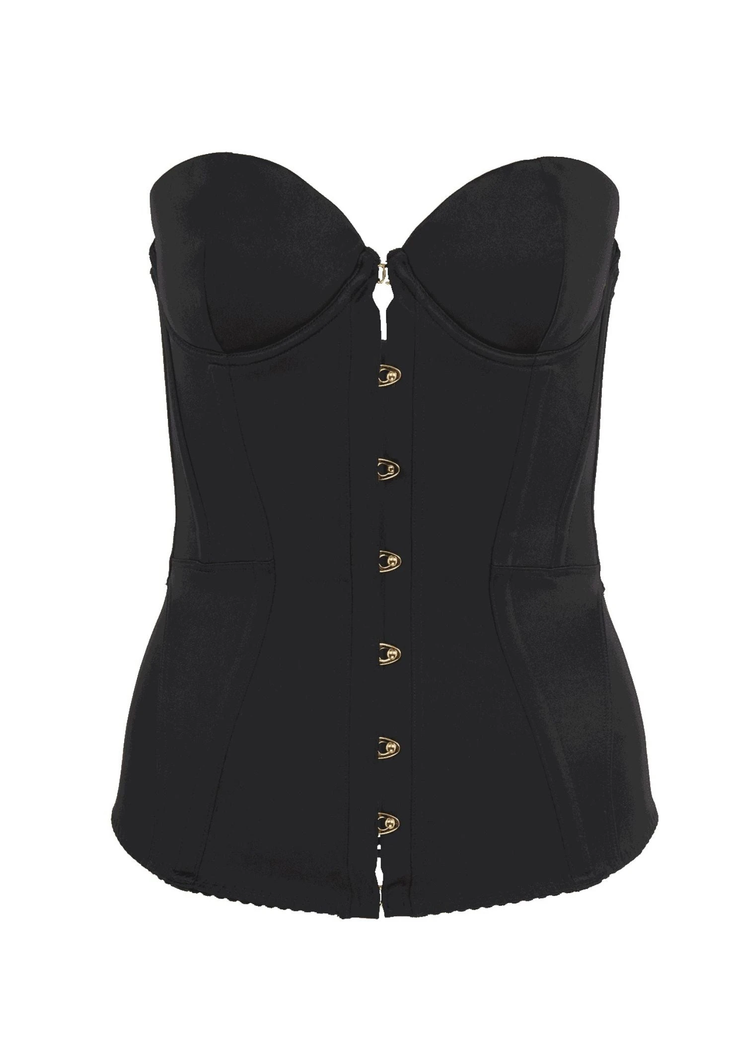 AGENT PROVOCATEUR Mercy Satin Corset (Black) 3 AGENT PROVOCATEUR Mercy Satin Corset (Black)