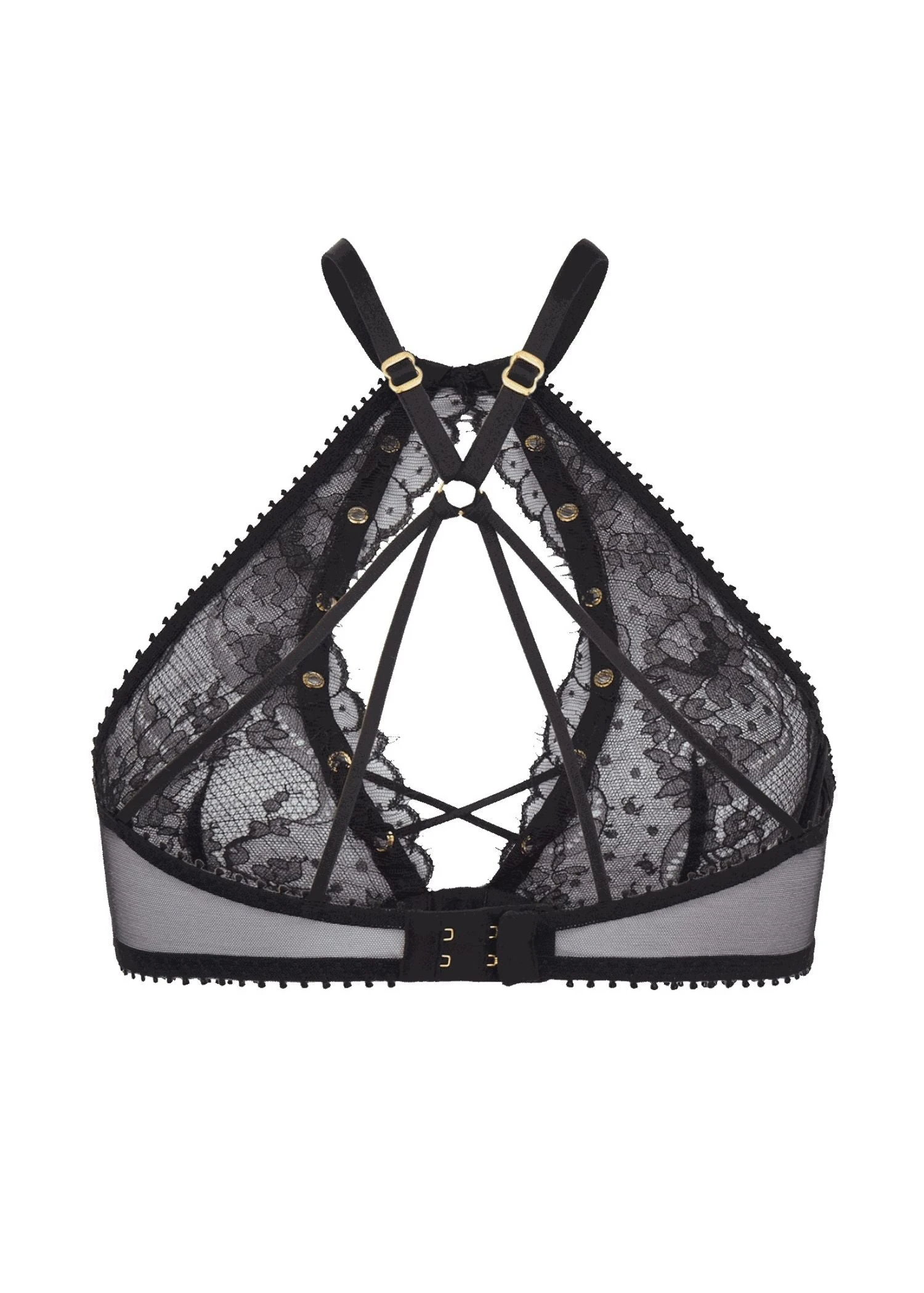 AGENT PROVOCATEUR Vallentina High Neck Underwired Bra (Black) 6 AGENT PROVOCATEUR Vallentina High Neck Underwired Bra (Black) - Image 4