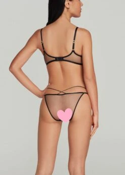 AGENT PROVOCATEUR Zella Bra (Black) -Underwear Specialty Store agent provocateur zella underwired plunge bra non padded black sexy luxury lingerie E copy