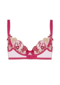 AGENT PROVOCATEUR Zuri Bra (Fuchsia) -Underwear Specialty Store agent provocateur zuri bra fuchsia pink gold underwired non padded sexy lingerie G
