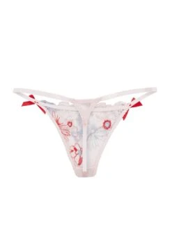 AGENT PROVOCATEUR Zuri Thong (Red / Blue) -Underwear Specialty Store agent provocateur zuri thong red blue sand lace luxury lingerie E