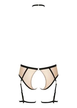 Unbearable Lightness Open Brief With Harness (Skin) 9 Unbearable Lightness Open Brief With Harness (Skin) -Underwear Specialty Store atelier amour insoutenable legerete skin soft nude mesh open brief withdetachable harness sexy lingerie F