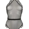 Mystic Shadow Body -Underwear Specialty Store atelier amour mystic shadow body black mesh see through bodysuit sexy lingerie A
