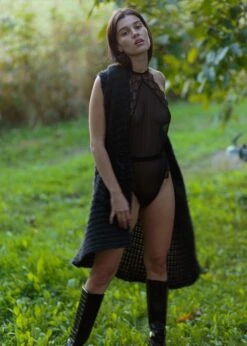 Mystic Shadow Body -Underwear Specialty Store atelier amour mystic shadow body black mesh see through bodysuit sexy lingerie E