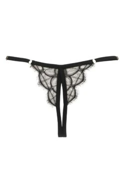 Mystic Shadow Open Thong 9 Mystic Shadow Open Thong -Underwear Specialty Store atelier amour mystic shadow open thong black mesh ouvert crotchless thong sexy lingerie F