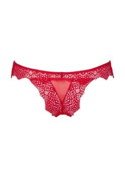 Desire (Rouge) Tanga -Underwear Specialty Store atelier amour nommee desir rouge tanga brief red lace thong sexy lingerie F