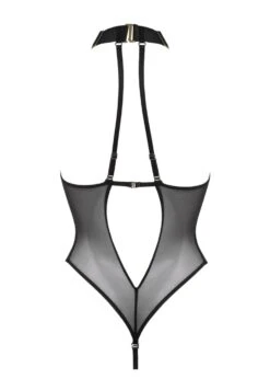 Selene Cupless Body (Black) -Underwear Specialty Store atelier bordelle selene black cupless body soft mesh sexy lingerie bodywear G