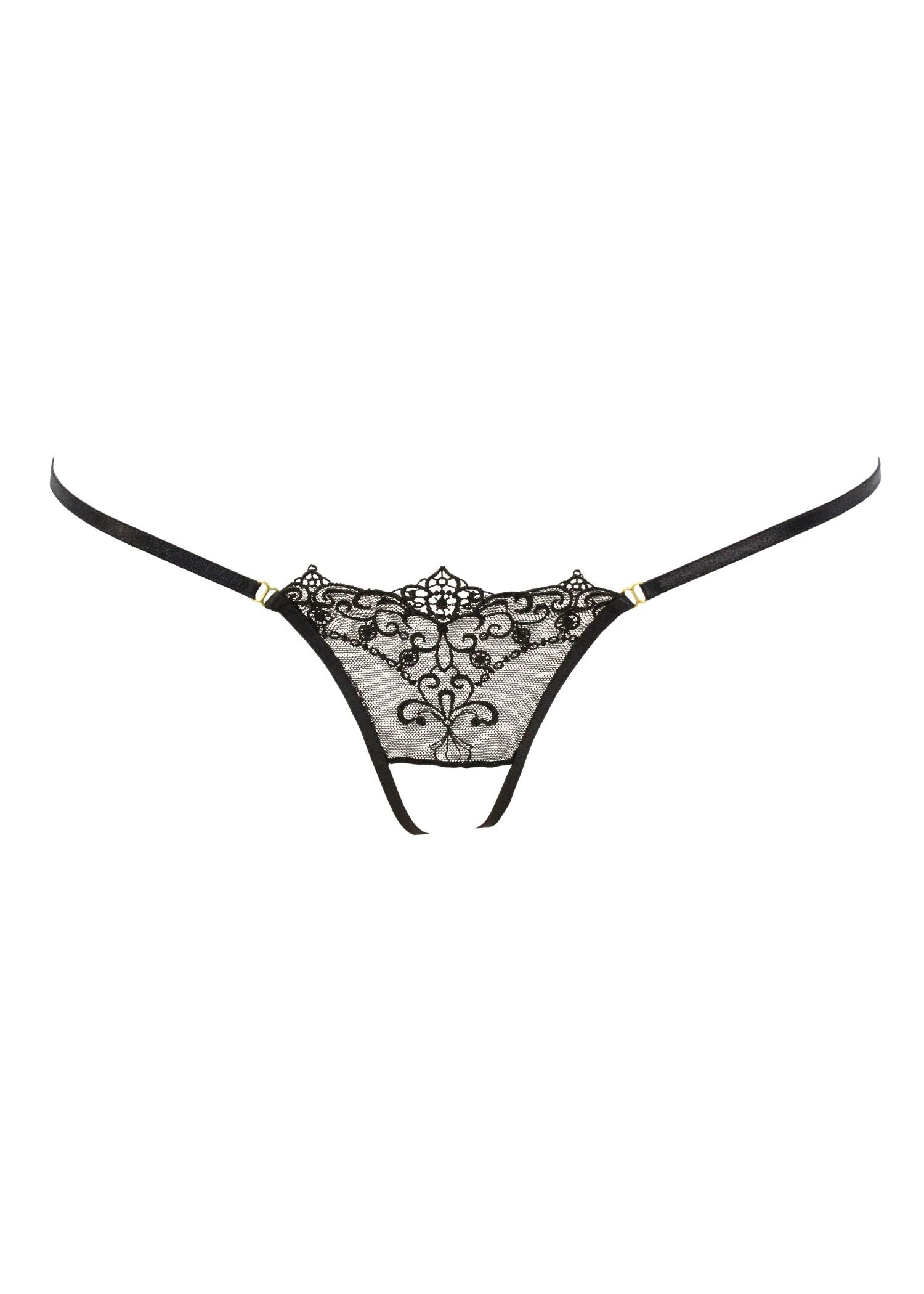 Dusky Raven Crotchless Thong 3 Dusky Raven Crotchless Thong