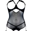 Art Deco (Black) Ouvert Body -Underwear Specialty Store aw18bod01b bordelle art deco ouvert body black sexy lingerie a
