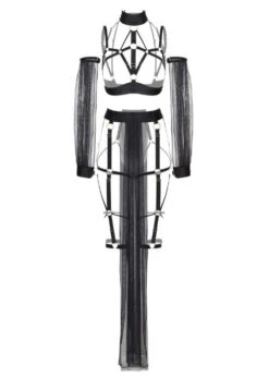 Cleopatra Open Bra, Leg Belt And Sleeves Set