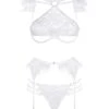 White Angel Role-Playing Cupless Bra Set