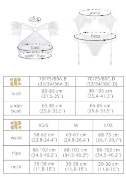 White Angel Role-Playing Cupless Bra Set -Underwear Specialty Store baed stories white angel cupless bra lingerie set role playing sexy lingerie SIZE